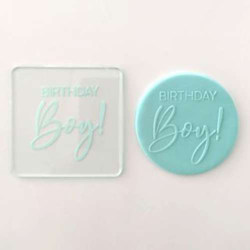 Cookie Stamp Debosser - Birthday Boy